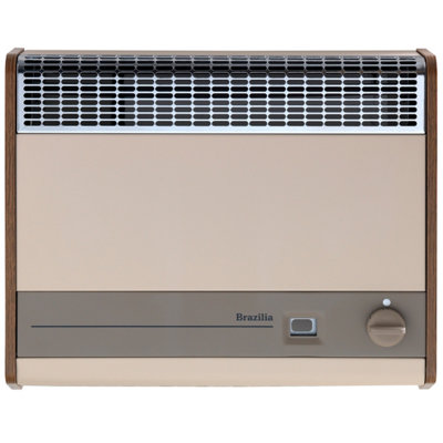 Valor Brazilia F8S Natural Gas Wall Heater 118804 Beige & Oak 2.3kw