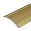 Value 5 Pack A49 61mm Anodised Aluminium Self Adhesive Door Threshold Ramp Profile Gold 1m