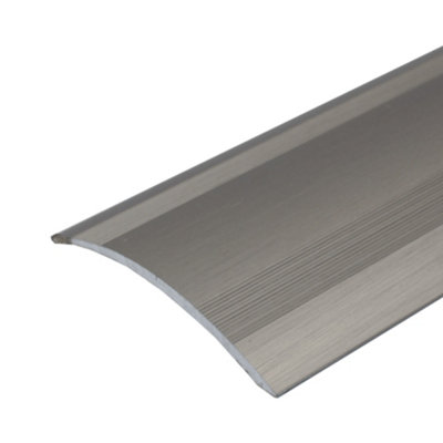 Value 5 Pack A49 61mm Anodised Aluminium Self Adhesive Door Threshold Ramp Profile Inox 1m