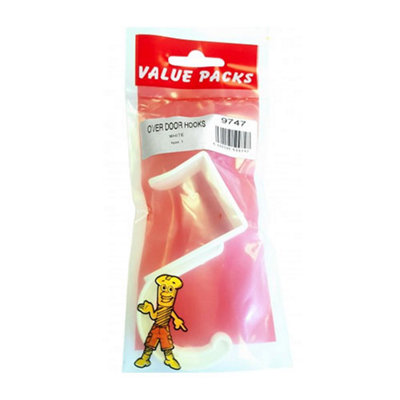 VALUE PACK OVER DOOR HOOKS 1 PER PACK, 10