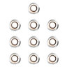 ValueLights 10 Pack IP67 Rated 40mm Warm White LED Round Decking Kitchen Plinth Lights Kit