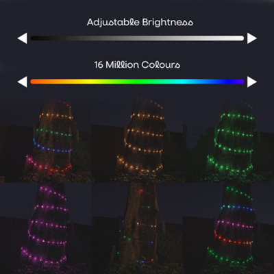 ValueLights 10M Smart RGBIC LED Fairy Strings Lights, IP65 Waterproof, WiFi Garden Lights with App Control and Music Sync