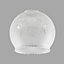 ValueLights 3 Pack Decoratively Etched Pattern Frosted White Glass Replacement Shades