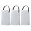 ValueLights 3 Pack IP44 Rated Outdoor White Colour Changing LED  Lantern Table Lamps Rechargable