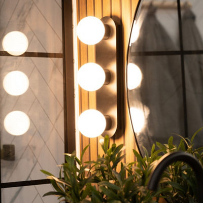 ValueLights 3 Way Black Bathroom Ceiling Light (Flush) and G9 LED 3W ...