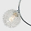 ValueLights 3 Way Polished Chrome Flush Swirl Arm Ceiling Light With Clear And Frosted Glass Shades
