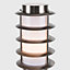 ValueLights 4 Pack Outdoor Stainless Steel Wired Bollard Lantern Light Posts