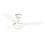 ValueLights 42" Duck Egg Blue Reversible Blade Ceiling Fan With Frosted Shade And Remote Control