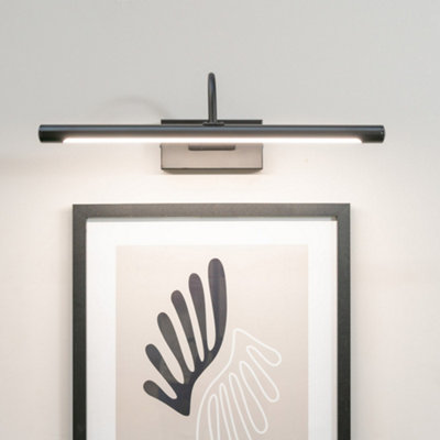ValueLights Alana Matte Black IP44 Bathroom Living Room Integrated LED Picture Wall Light