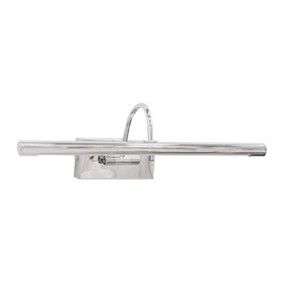 ValueLights Alana Polished Chrome IP44 Bathroom Integrated LED Picture Wall Light