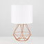 ValueLights Angus Copper Table Lamp