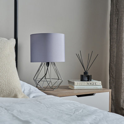 Dark grey bedside lamps online