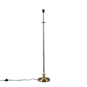 ValueLights Antique Brass Traditional Floor Lamp Base