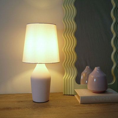 ValueLights Arlo Set of Duck Egg Blue Ceramic Base Table Lamp