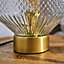 ValueLights Aurelian Antique Brass Table Lamp