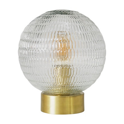 ValueLights Aurelian Antique Brass Table Lamp | DIY at B&Q