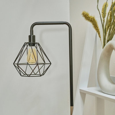 Floor lamp with 2024 cage shade