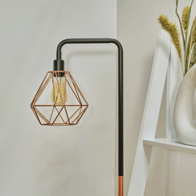 Floor lamp deals basket shade