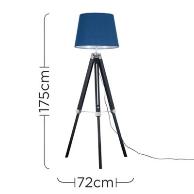 Navy tripod floor deals lamp