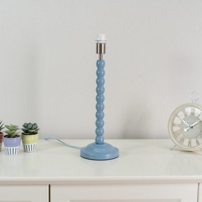 ValueLights Bobbles Powder Blue Bobbin Table Lamp Base