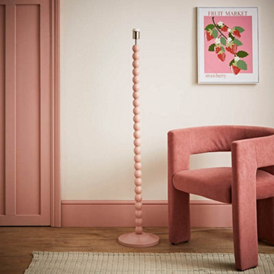 ValueLights Bobbles Rose Pink Bobbin Floor Lamp Base