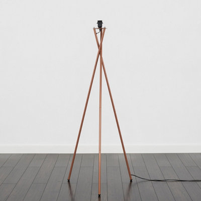ValueLights Camden Copper Tripod Floor Lamp Base