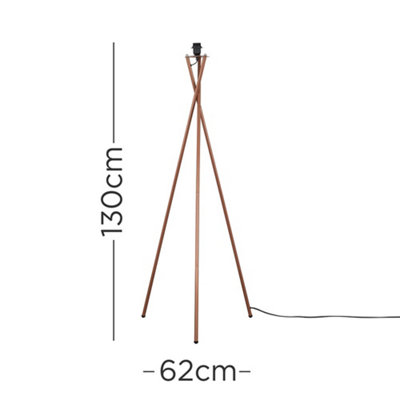 ValueLights Camden Copper Tripod Floor Lamp Base