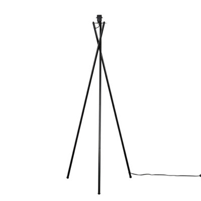 ValueLights Camden Modern Gloss Black Metal Tripod Floor Lamp Base