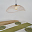 ValueLights Ceiling Pendant Shade and B22 Pear LED 4W Warm White 2700K Bulb