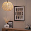 ValueLights Ceiling Pendant Shade and B22 Pear LED 4W Warm White 2700K Bulb