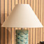 ValueLights Ceramic Aqua Mermaid Shell Scallop Bedside Table Lamp with Tapered Lampshade - Bulb Included