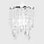 ValueLights Chandelier Design Ceiling Pendant Light Shade With Clear Acrylic Jewel Effect DropletS