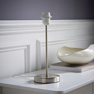 ValueLights Charles Brushed Chrome Table Lamp Base