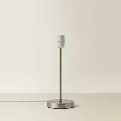 ValueLights Charles Brushed Chrome Table Lamp Base