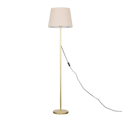 ValueLights Charles Modern Stem Gold Floor Lamp