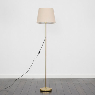 ValueLights Charles Modern Stem Gold Floor Lamp