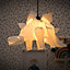 ValueLights Children's White Stegosaurus Dinosaur Jurassic Bedroom Ceiling Pendant Light Shade