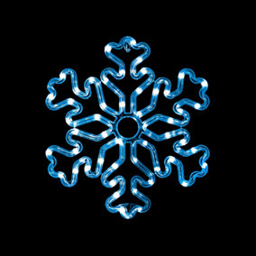 ValueLights Christmas Snowflake White Outdoor Cool White Decorative Light