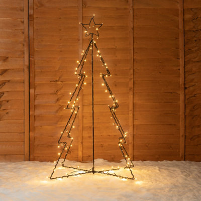 ValueLights Christmas Tree Black Outdoor Warm White Decorative Light Price Comparisons | Compare The Build