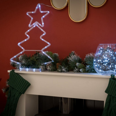 ValueLights Christmas Tree White Outdoor Decorative Light