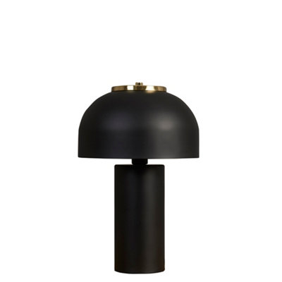 Black mushroom table deals lamp