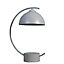 ValueLights Contemporary Matt Grey Crescent Frame Dome Table Lamp