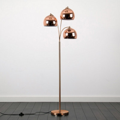 Copper floor store lamp b&q