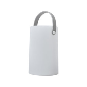 ValueLights Daomu Integrated LED Colour Changing Rechargeable IP44 Rated Outdoor White Lantern Table Lamp