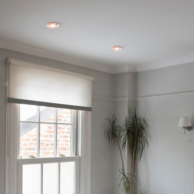 ValueLights Downlight Fixed Copper Ceiling Light Fitting 10 Pack With ...