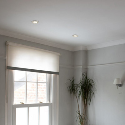 Brushed chrome spotlights top