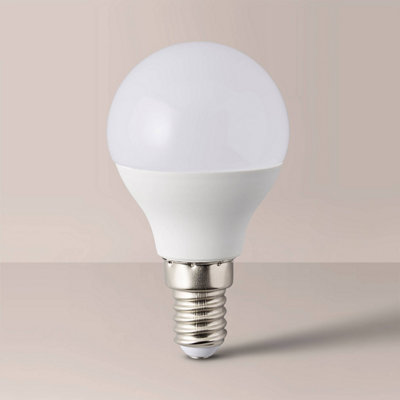 ValueLights E14 Pack of 10 4W Golfball Cool White LED Bulbs