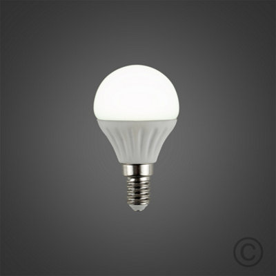 ValueLights E14 Pack of 10 4W Golfball Cool White LED Bulbs