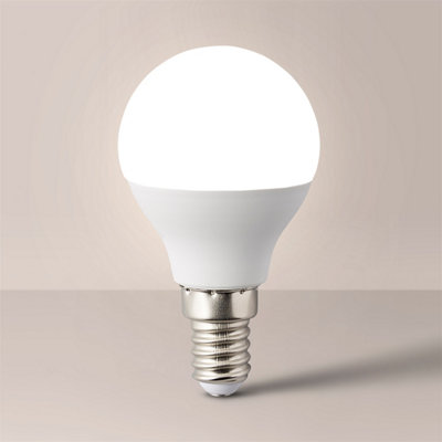 ValueLights E14 Pack of 6 4W Golfball Warm White LED Bulbs