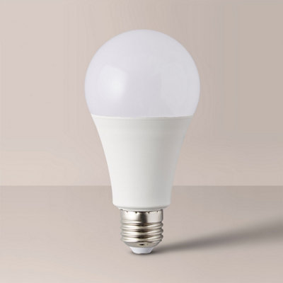 ValueLights E27 Pack of 10 15W Standard Cool White LED Bulbs